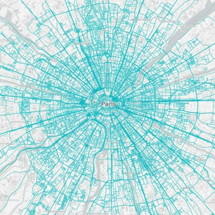 Paris street map